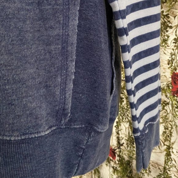 CLOSE OUT SALE! SuperLoveTees Love Each Other Fleece Hoodie With Stripes - Picture 6 of 13